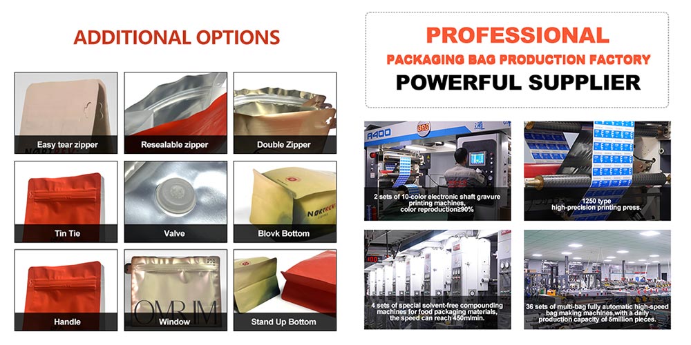 Aluminum foil sealed coffee packaging bags